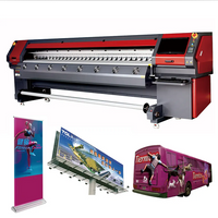 รูปแบบขนาดใหญ่ 3.2 ม. I3200 Eco Solvent / Sublimation Printer เครื่องพิมพ์ฉลากอิงค์เจ็ทแบบม้วนถึงม้วนเครื่องพิมพ์อิงค์เจ็ทห้าหัวเครื่องการพิมพ์