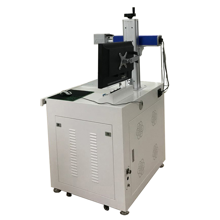 DS-KH001 20W 30W 50W เครื่องมาร์คกิ้งไฟเบอร์เลเซอร์แบบตั้งโต๊ะพร้อมโรตารี