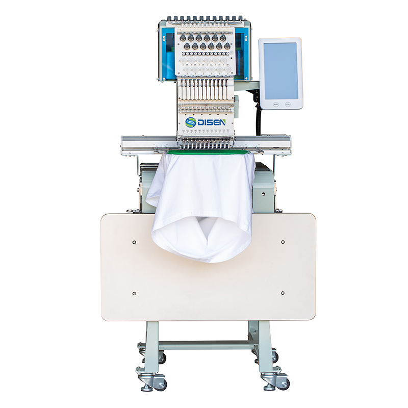 DSC-J1201 MINI SINGLE HEAD เครื่องเย็บปักถักร้อย 30*40 ซม.หมวก TShirt อัตโนมัติเย็บเครื่องเย็บปักถักร้อยคอมพิวเตอร์