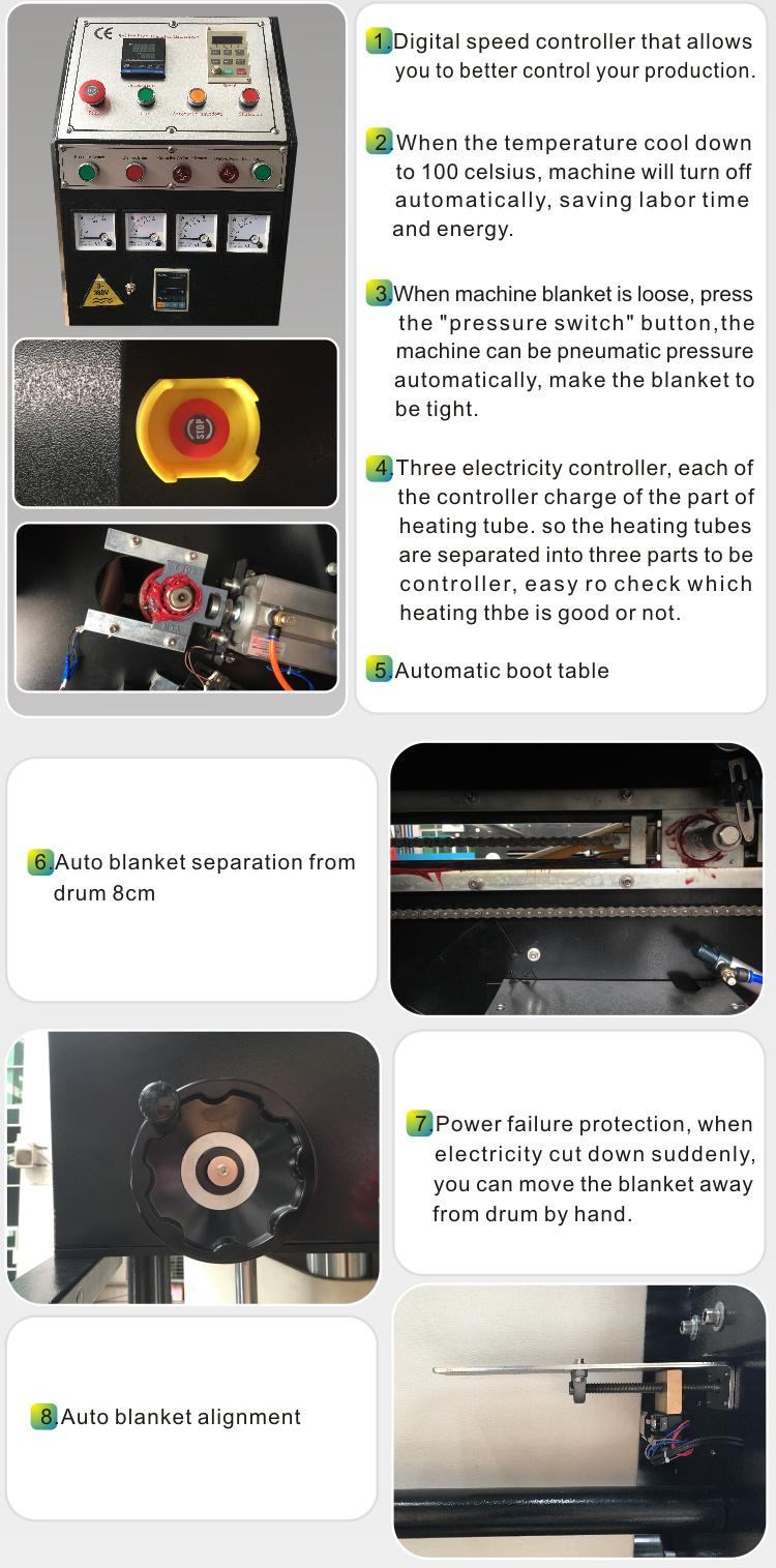 DS-26B 1.8x600 Multi-Function Roll To Roll ปฏิทินระเหิดผ้าสิ่งทอ Roller เครื่องถ่ายเทความร้อน 