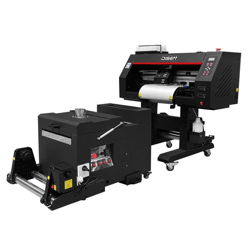 DS-MC301 เครื่องพิมพ์ฟิล์ม PET A3 DTF ขนาด 30 ซม. พร้อมหัว XP600 และเครื่องเขย่าผง 