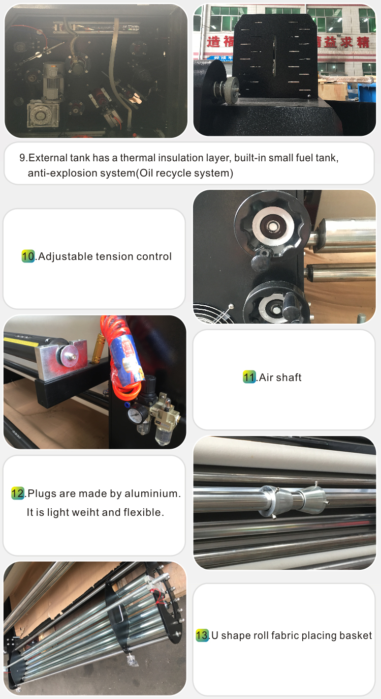 DS-26B 1.8x600 Multi-Function Roll To Roll ปฏิทินผ้าระเหิดสิ่งทอ Roller เครื่องกดความร้อน