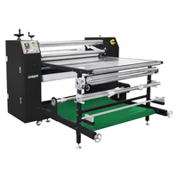 DS-26B 1.2x210 1200 มม.Commercial นิวเมติกม้วนผ้าระเหิดโรตารีเสื้อยืดเครื่องกดความร้อน