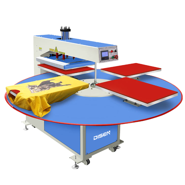 DS-25-1 40*50 ซม. อัตโนมัติสี่สถานีเสื้อยืดระเหิดนิวเมติกเครื่องกดความร้อน