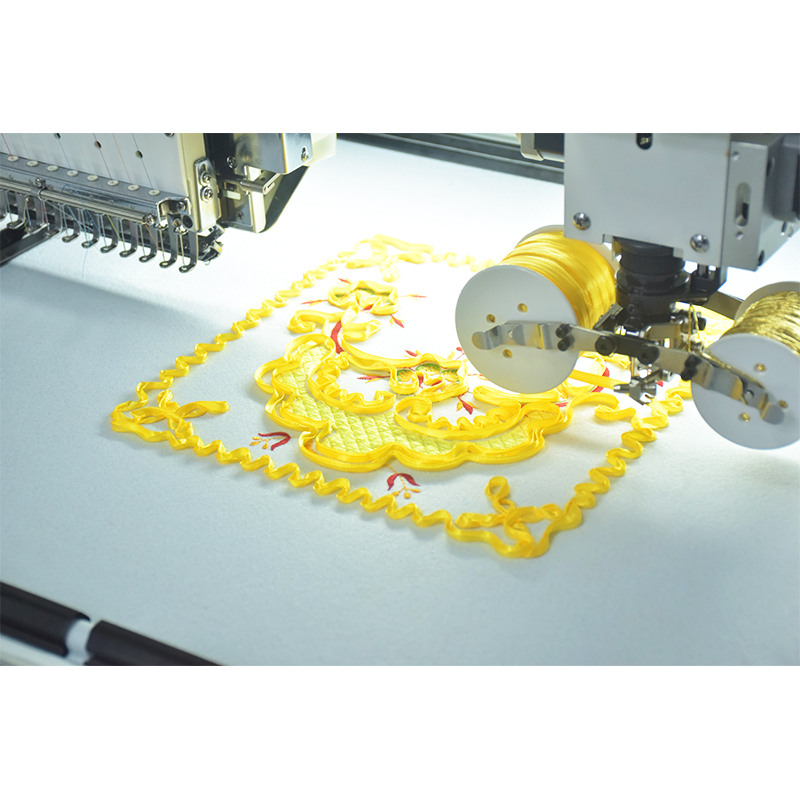 เครื่องปักเทป Cording 1200 * 500 มม. หมวกหมวกเสื้อยืดเย็บปักถักร้อย